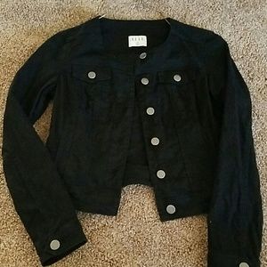 Elle black jean jacket
